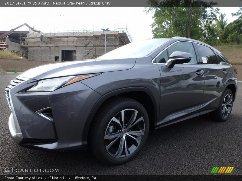 Nebula Gray Pearl / Stratus Gray 2017 Lexus RX 350 AWD