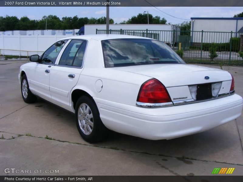Vibrant White / Medium Light Stone 2007 Ford Crown Victoria LX