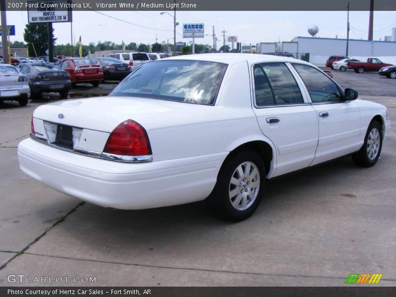 Vibrant White / Medium Light Stone 2007 Ford Crown Victoria LX