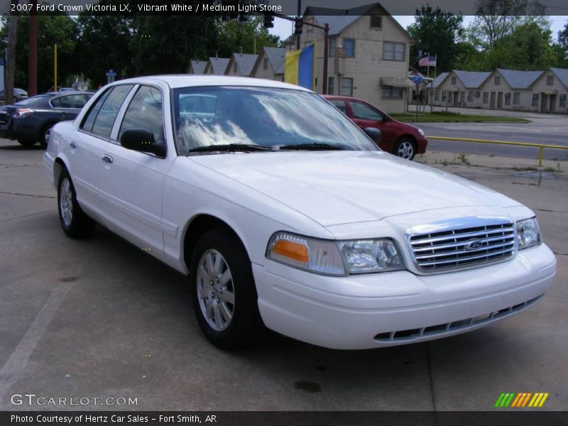 Vibrant White / Medium Light Stone 2007 Ford Crown Victoria LX