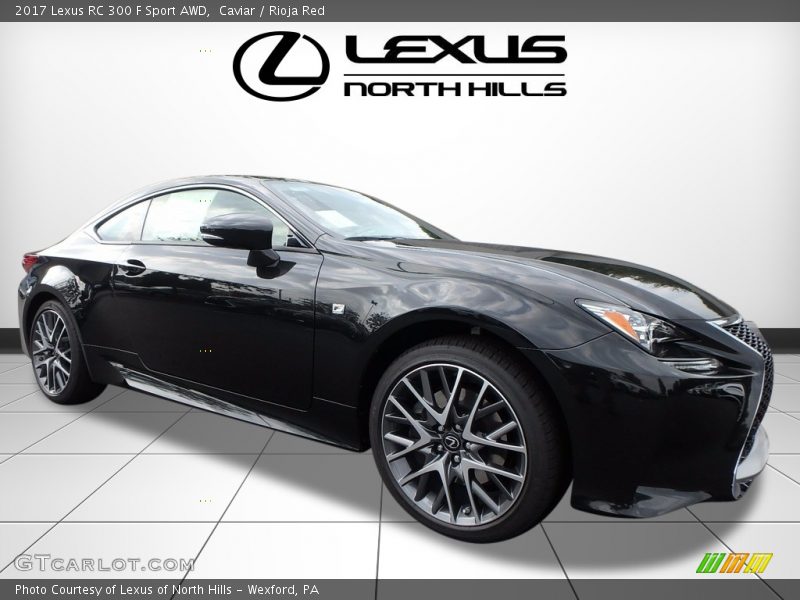 Caviar / Rioja Red 2017 Lexus RC 300 F Sport AWD