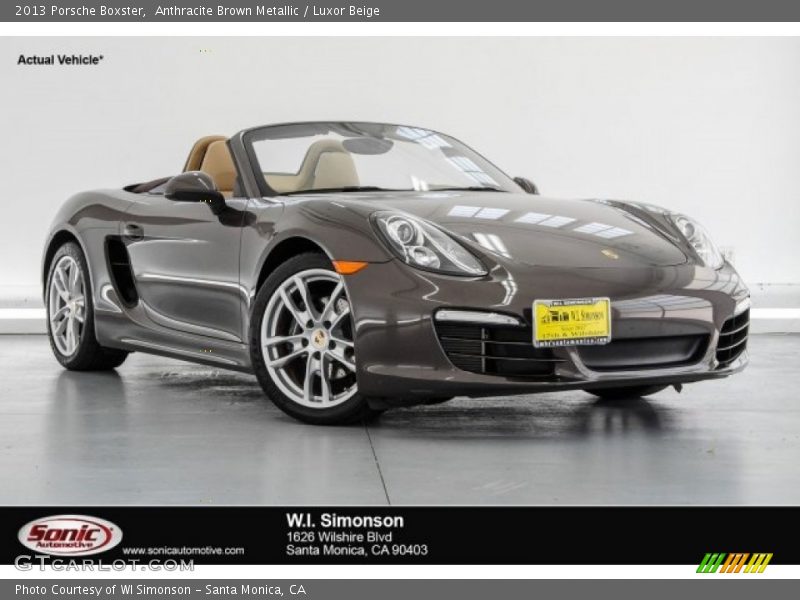 Anthracite Brown Metallic / Luxor Beige 2013 Porsche Boxster