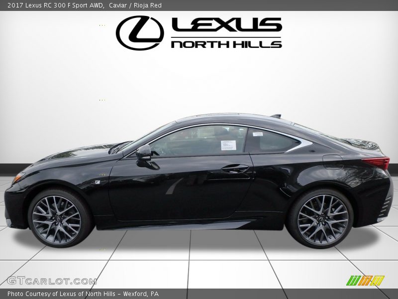 Caviar / Rioja Red 2017 Lexus RC 300 F Sport AWD