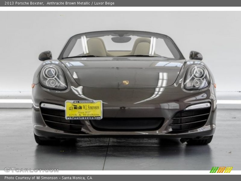 Anthracite Brown Metallic / Luxor Beige 2013 Porsche Boxster