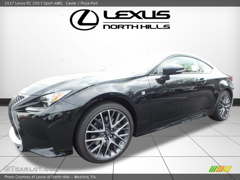 Caviar / Rioja Red 2017 Lexus RC 300 F Sport AWD