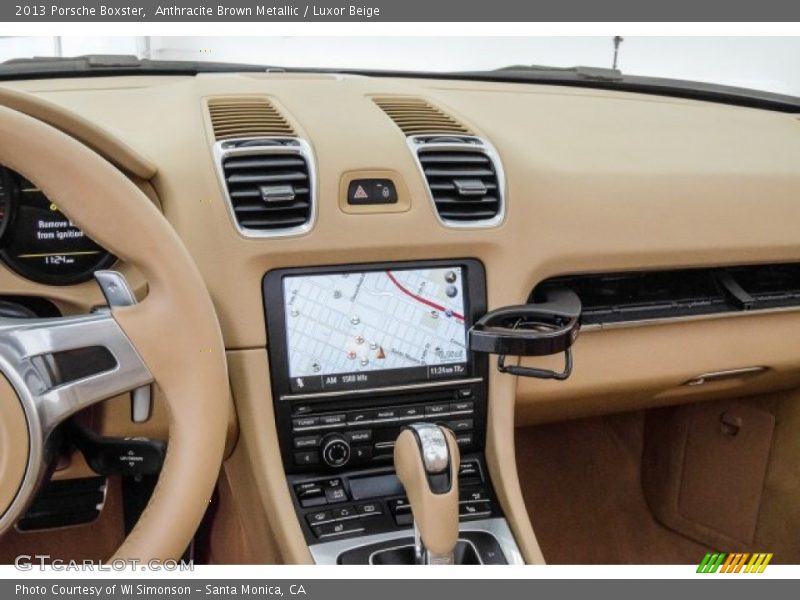 Anthracite Brown Metallic / Luxor Beige 2013 Porsche Boxster