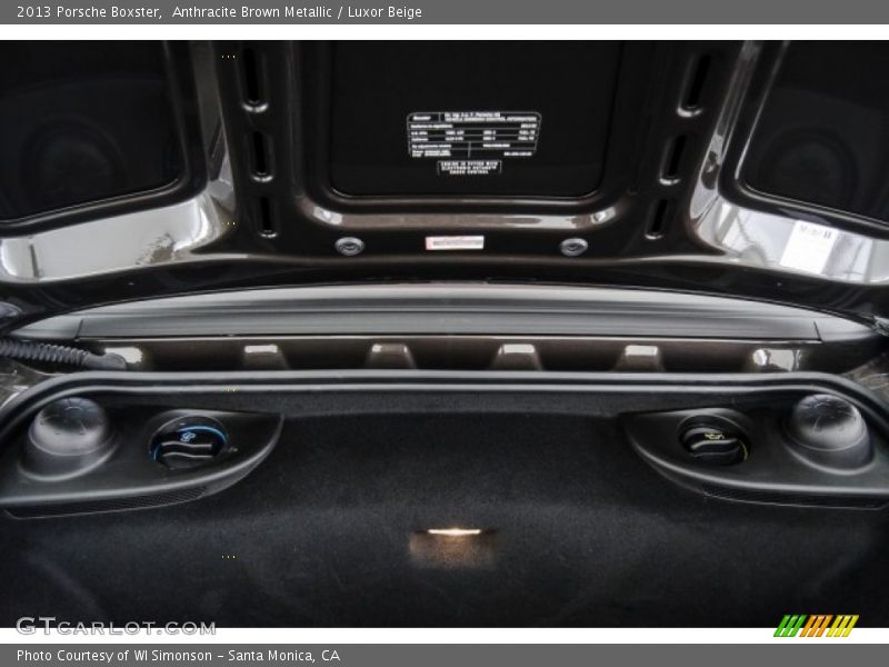 Anthracite Brown Metallic / Luxor Beige 2013 Porsche Boxster