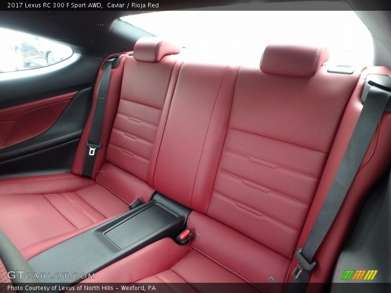 Rear Seat of 2017 RC 300 F Sport AWD