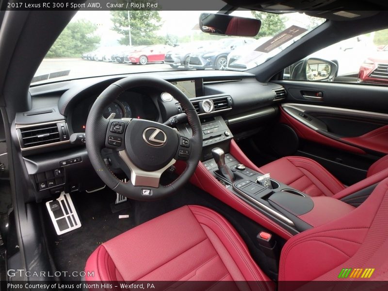  2017 RC 300 F Sport AWD Rioja Red Interior