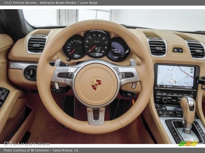 Anthracite Brown Metallic / Luxor Beige 2013 Porsche Boxster