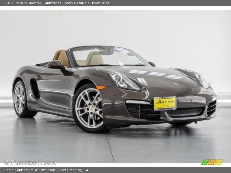 Anthracite Brown Metallic / Luxor Beige 2013 Porsche Boxster