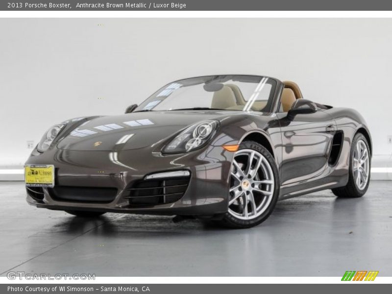 Anthracite Brown Metallic / Luxor Beige 2013 Porsche Boxster