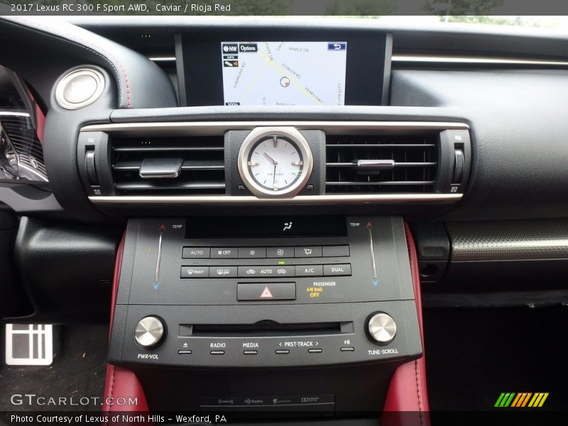 Controls of 2017 RC 300 F Sport AWD