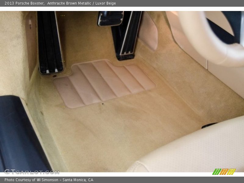 Anthracite Brown Metallic / Luxor Beige 2013 Porsche Boxster