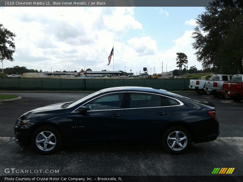 Blue Velvet Metallic / Jet Black 2018 Chevrolet Malibu LS