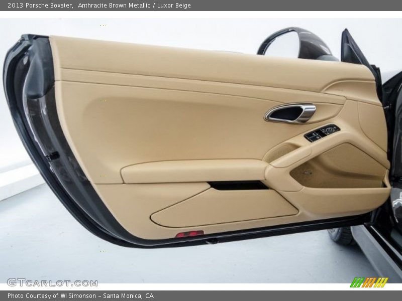 Anthracite Brown Metallic / Luxor Beige 2013 Porsche Boxster