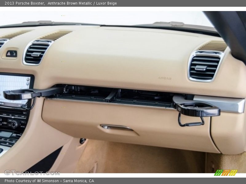 Anthracite Brown Metallic / Luxor Beige 2013 Porsche Boxster