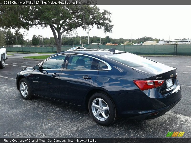 Blue Velvet Metallic / Jet Black 2018 Chevrolet Malibu LS