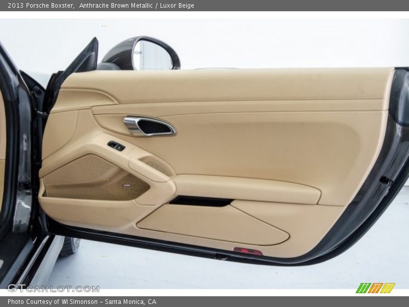 Anthracite Brown Metallic / Luxor Beige 2013 Porsche Boxster