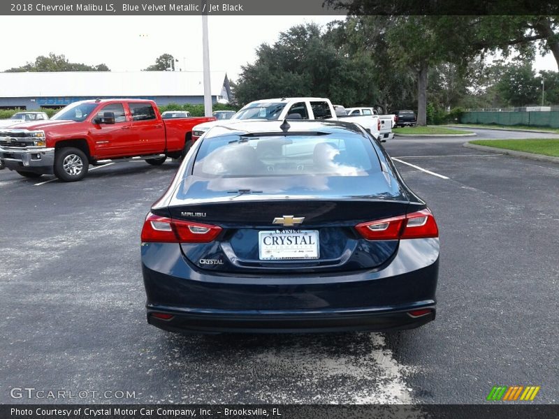 Blue Velvet Metallic / Jet Black 2018 Chevrolet Malibu LS