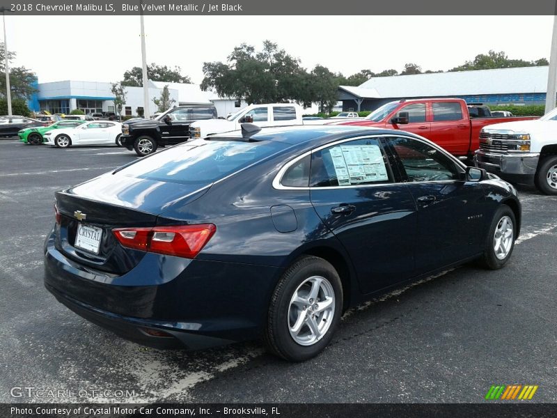 Blue Velvet Metallic / Jet Black 2018 Chevrolet Malibu LS