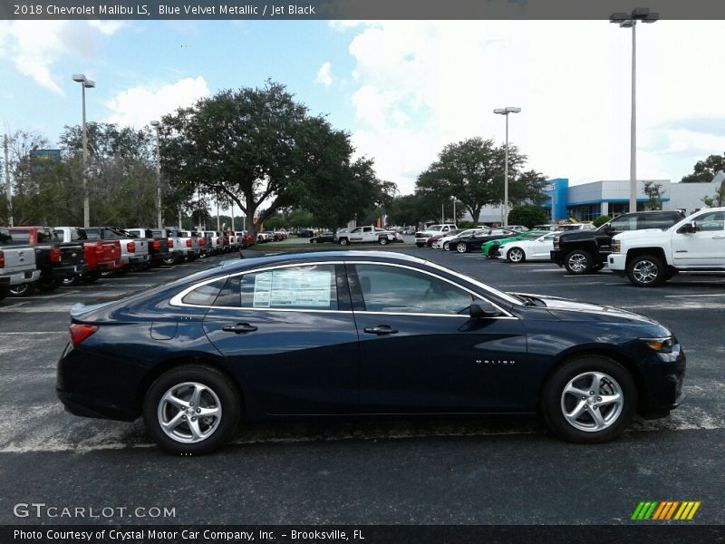 Blue Velvet Metallic / Jet Black 2018 Chevrolet Malibu LS