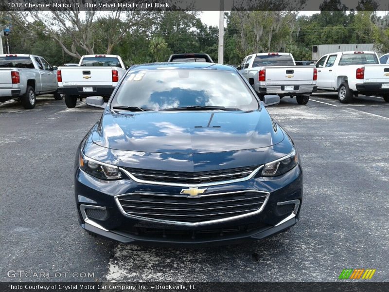 Blue Velvet Metallic / Jet Black 2018 Chevrolet Malibu LS
