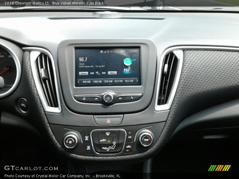 Blue Velvet Metallic / Jet Black 2018 Chevrolet Malibu LS