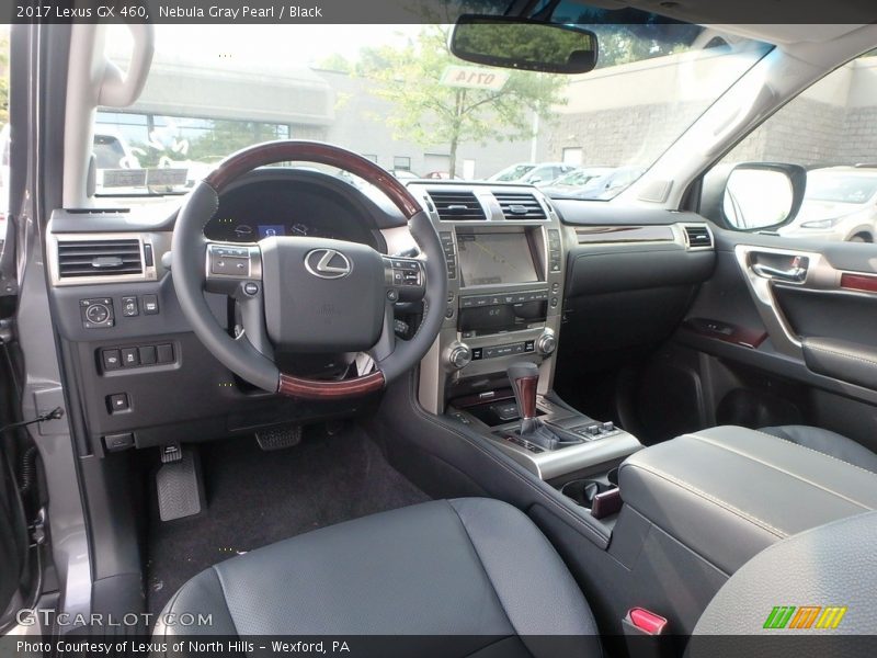 Nebula Gray Pearl / Black 2017 Lexus GX 460