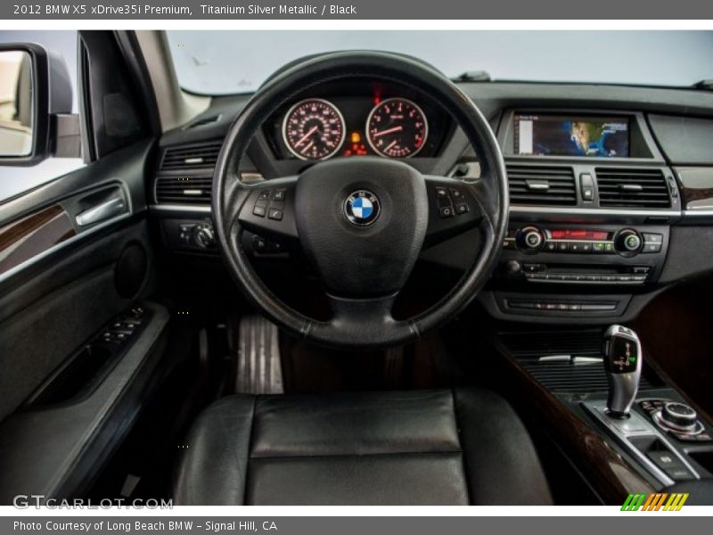 Titanium Silver Metallic / Black 2012 BMW X5 xDrive35i Premium