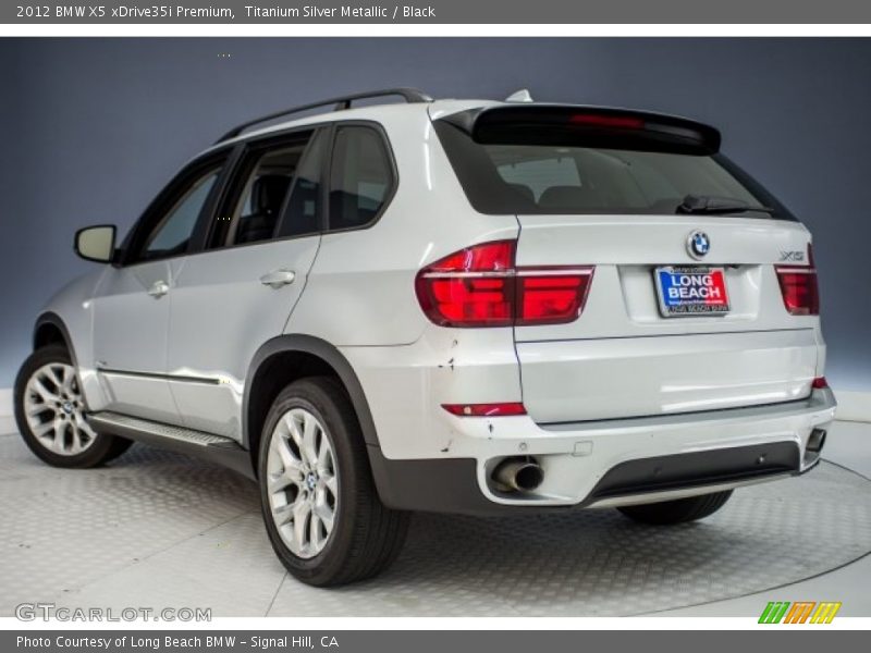 Titanium Silver Metallic / Black 2012 BMW X5 xDrive35i Premium
