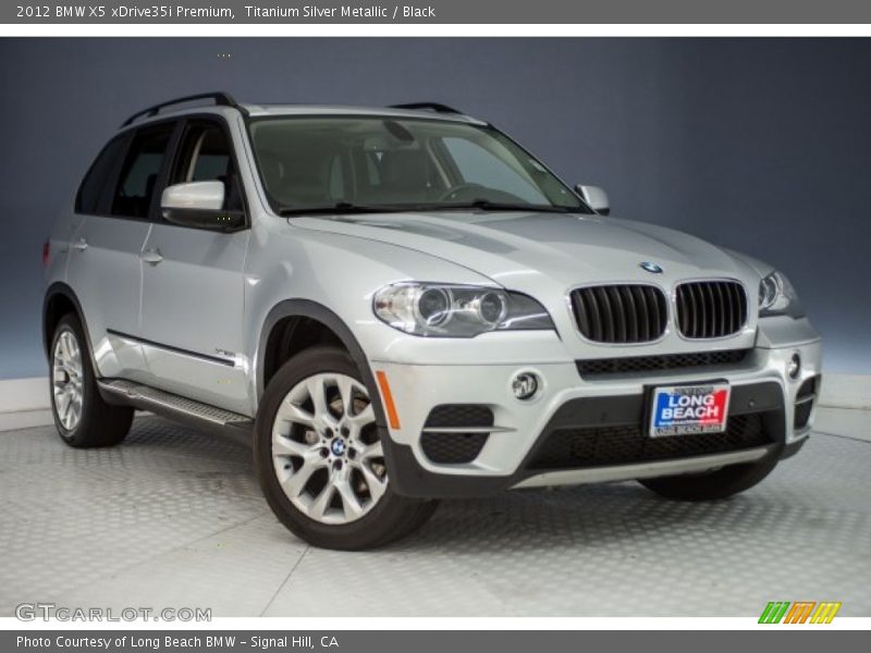 Titanium Silver Metallic / Black 2012 BMW X5 xDrive35i Premium