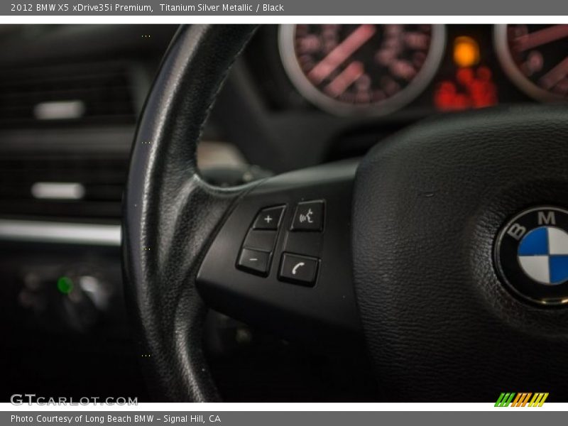 Titanium Silver Metallic / Black 2012 BMW X5 xDrive35i Premium