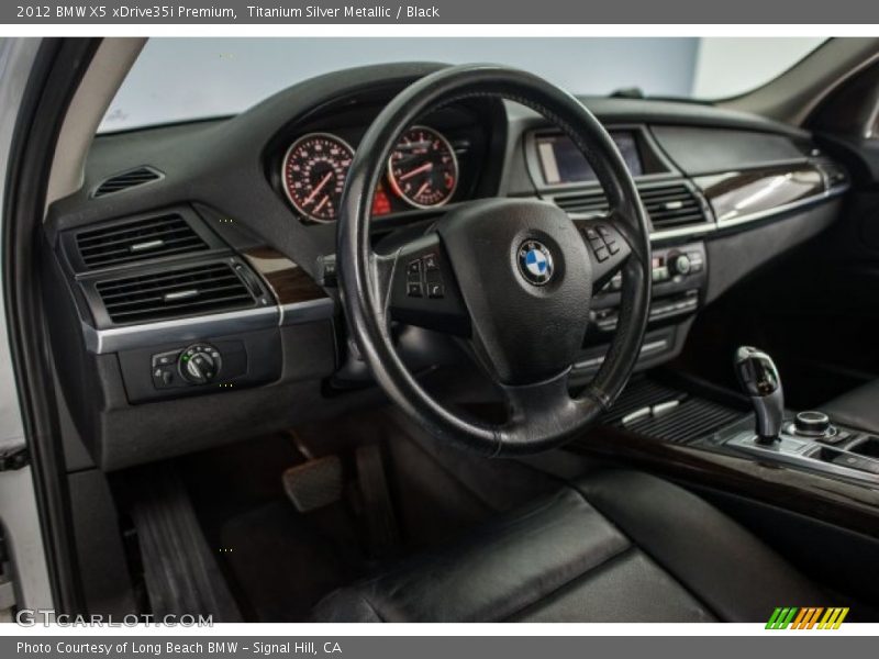 Titanium Silver Metallic / Black 2012 BMW X5 xDrive35i Premium