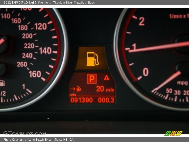 Titanium Silver Metallic / Black 2012 BMW X5 xDrive35i Premium