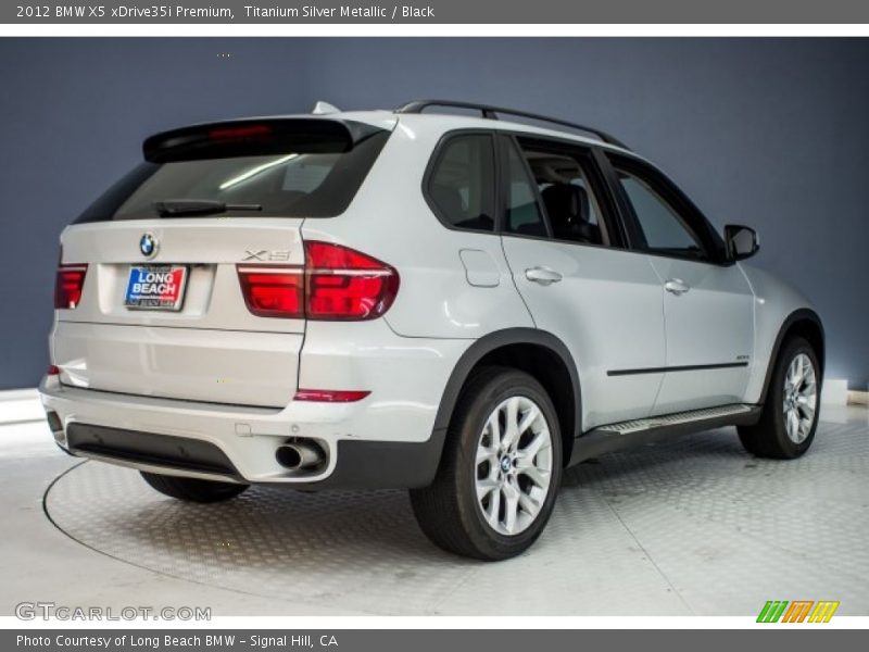 Titanium Silver Metallic / Black 2012 BMW X5 xDrive35i Premium