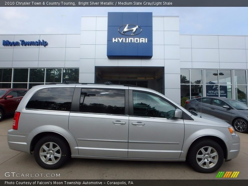 Bright Silver Metallic / Medium Slate Gray/Light Shale 2010 Chrysler Town & Country Touring