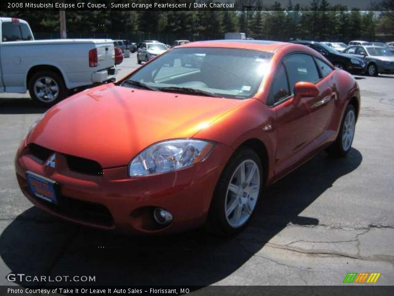 Sunset Orange Pearlescent / Dark Charcoal 2008 Mitsubishi Eclipse GT Coupe