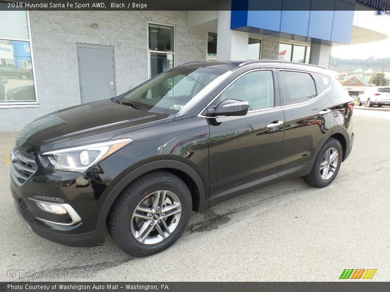 Black / Beige 2018 Hyundai Santa Fe Sport AWD