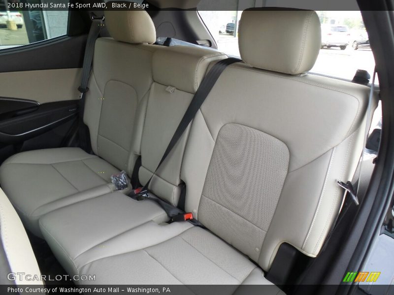 Black / Beige 2018 Hyundai Santa Fe Sport AWD