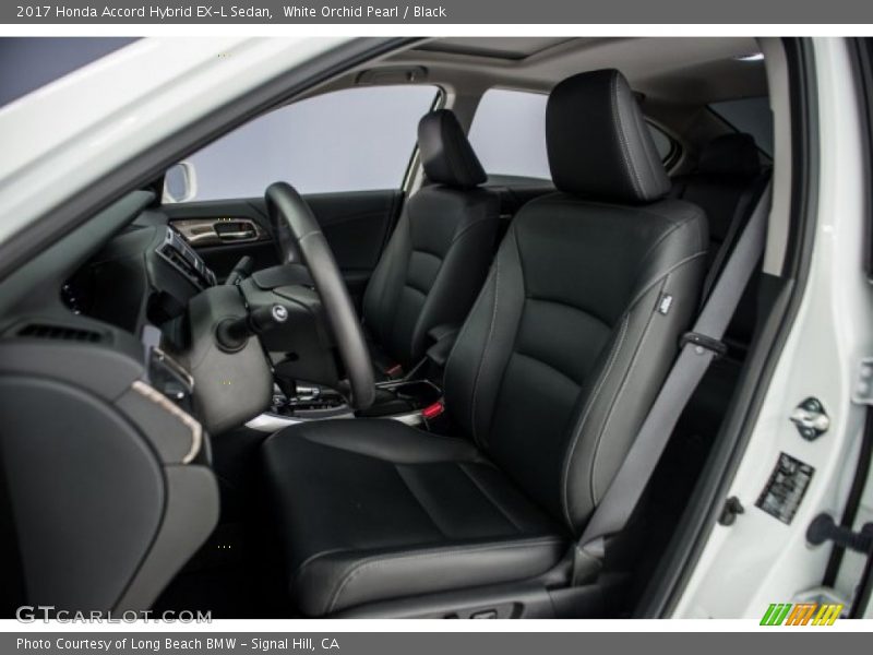 White Orchid Pearl / Black 2017 Honda Accord Hybrid EX-L Sedan