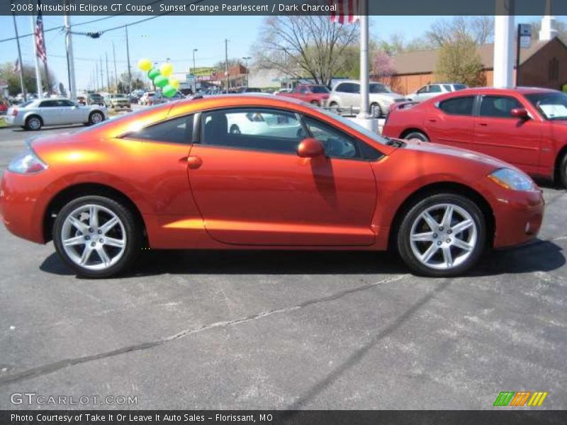Sunset Orange Pearlescent / Dark Charcoal 2008 Mitsubishi Eclipse GT Coupe