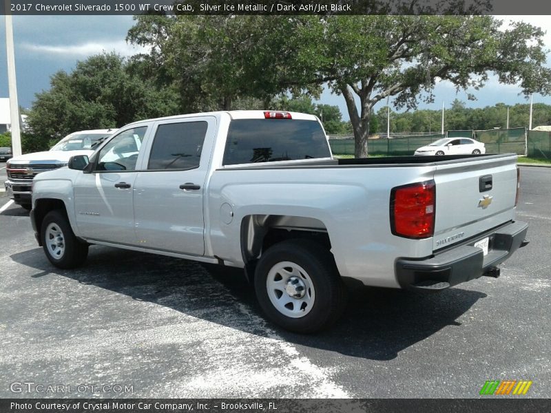 Silver Ice Metallic / Dark Ash/Jet Black 2017 Chevrolet Silverado 1500 WT Crew Cab