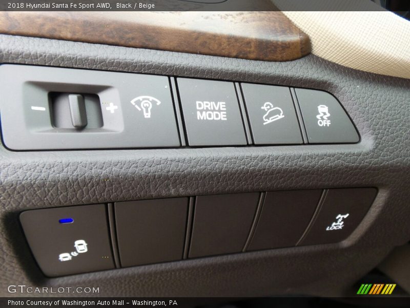 Black / Beige 2018 Hyundai Santa Fe Sport AWD