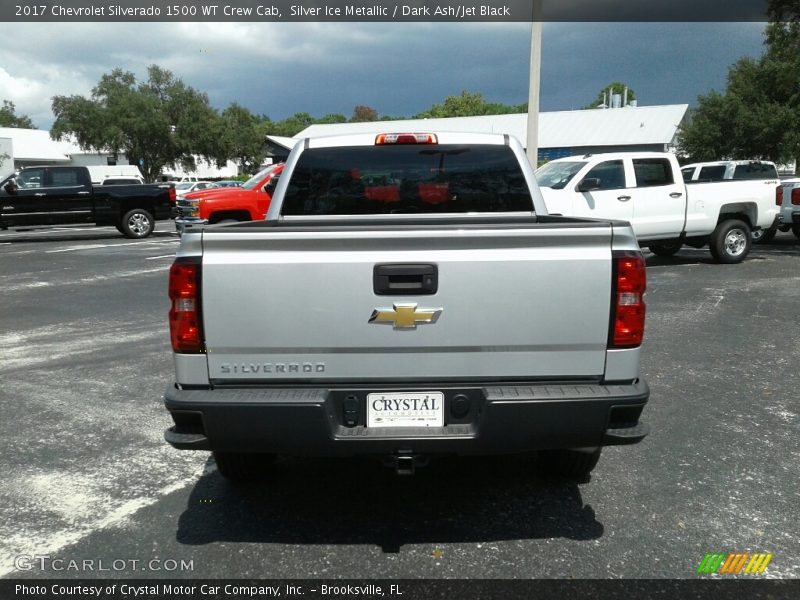 Silver Ice Metallic / Dark Ash/Jet Black 2017 Chevrolet Silverado 1500 WT Crew Cab