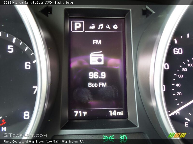 Black / Beige 2018 Hyundai Santa Fe Sport AWD