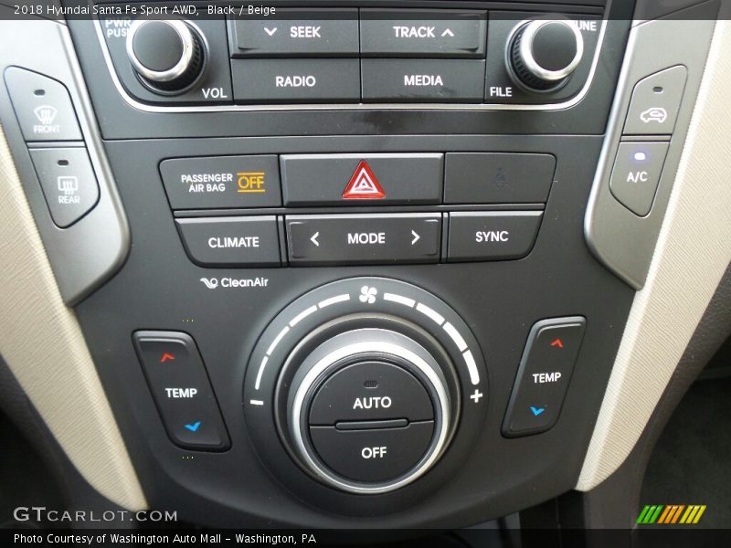 Black / Beige 2018 Hyundai Santa Fe Sport AWD