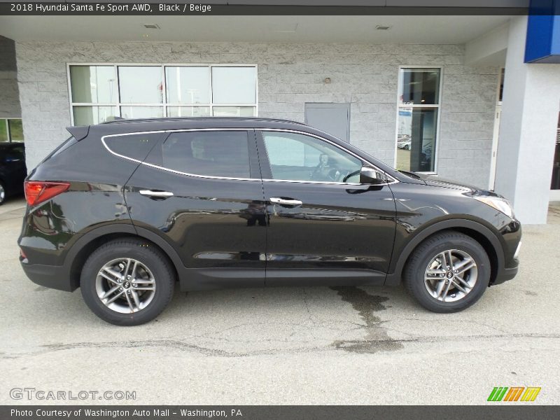 Black / Beige 2018 Hyundai Santa Fe Sport AWD