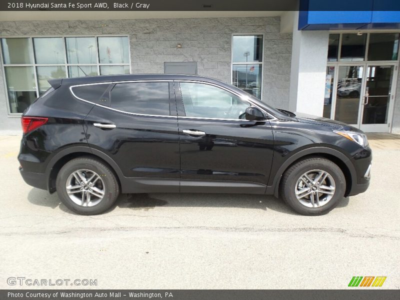 Black / Gray 2018 Hyundai Santa Fe Sport AWD