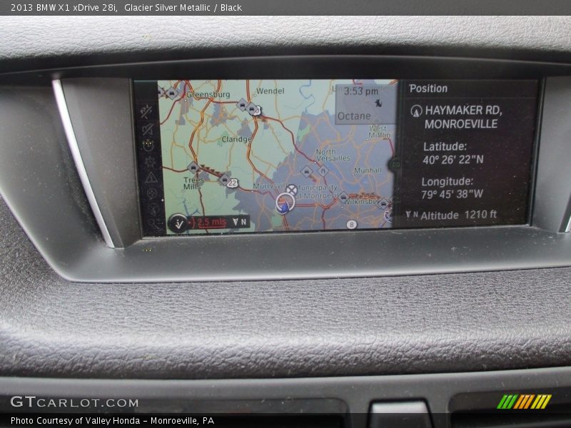 Glacier Silver Metallic / Black 2013 BMW X1 xDrive 28i
